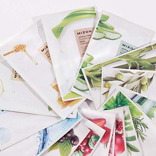 Mizon] Set: Joyful Time Essence Mask Sheet (16 Combo Pack, Facial Mask Sheets) #TOP6