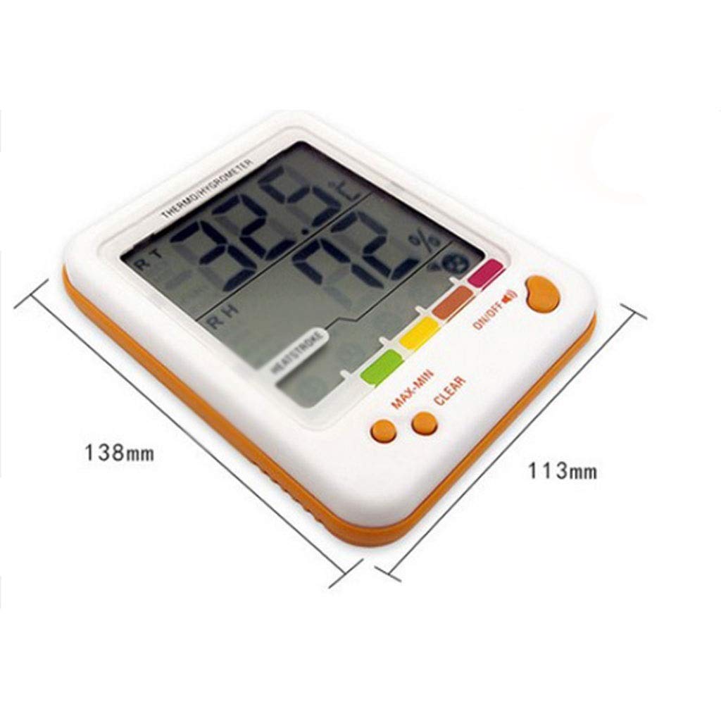 Digital Thermometer Indoor Hygrometer Humidity Meter Room Temperature Monitor Large LCD Display for Home Car Office