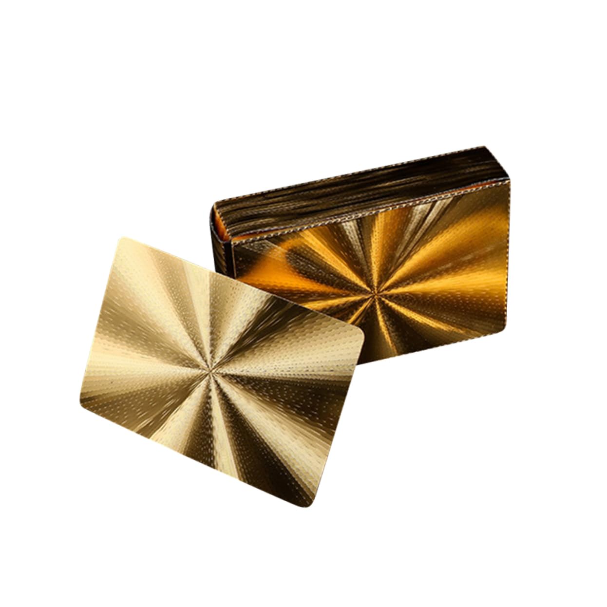 HAWILLOSCH 1 Juego Jugando a Las Cartas a Prueba de Agua baraja de Naipes Impermeable baraja de Cartas de póquer de Cartas Naipes de póquer póker Naipes Brillantes Entretenimiento Golden