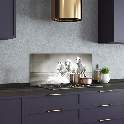 Splashback guard blanc motif animaux tulup pour plaque de cuisson - 3
