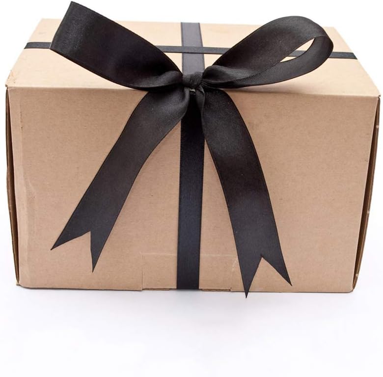 Solid Color Double Faced Black Satin Ribbon 1/2" X 25 Yards, Ribbons Perfect for Crafts, Wedding Decor, Bow Making, Sewing, Gift Package Wrapping and More - Image 6