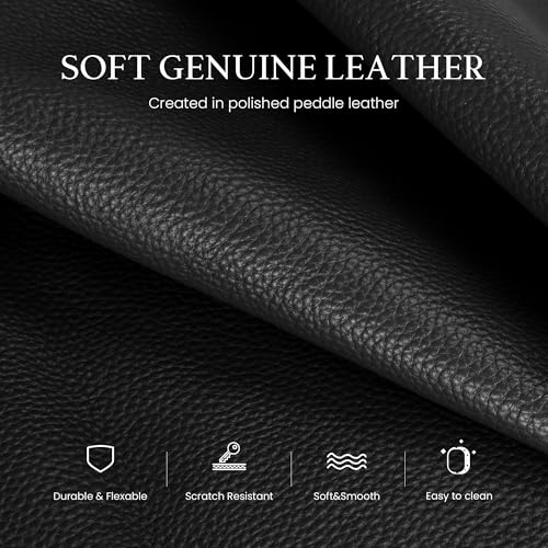 Image of befen Genuine Leather Satchel Purses for Women, Triple Pocket Designer Medium Top-handle Crossbody tote Shoulder Handbag