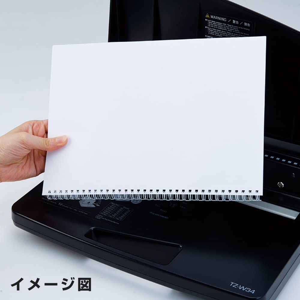 Amazon | カール事務器 ダブルループリング製本カバーハード ホワイト