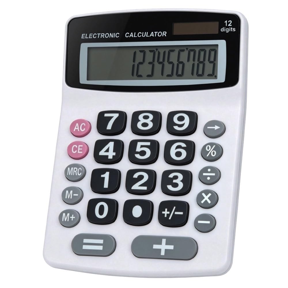 Lily's Home Jumbo - Calculadora de Escritorio de 12 dígitos