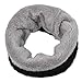 LO SHOKIM Neck Warmer Men Fleece Neck Gaiter Women Scarf Winter Double-layer Thick Knit Circle Loop Infinity Scarf Warm Windproof (Black)