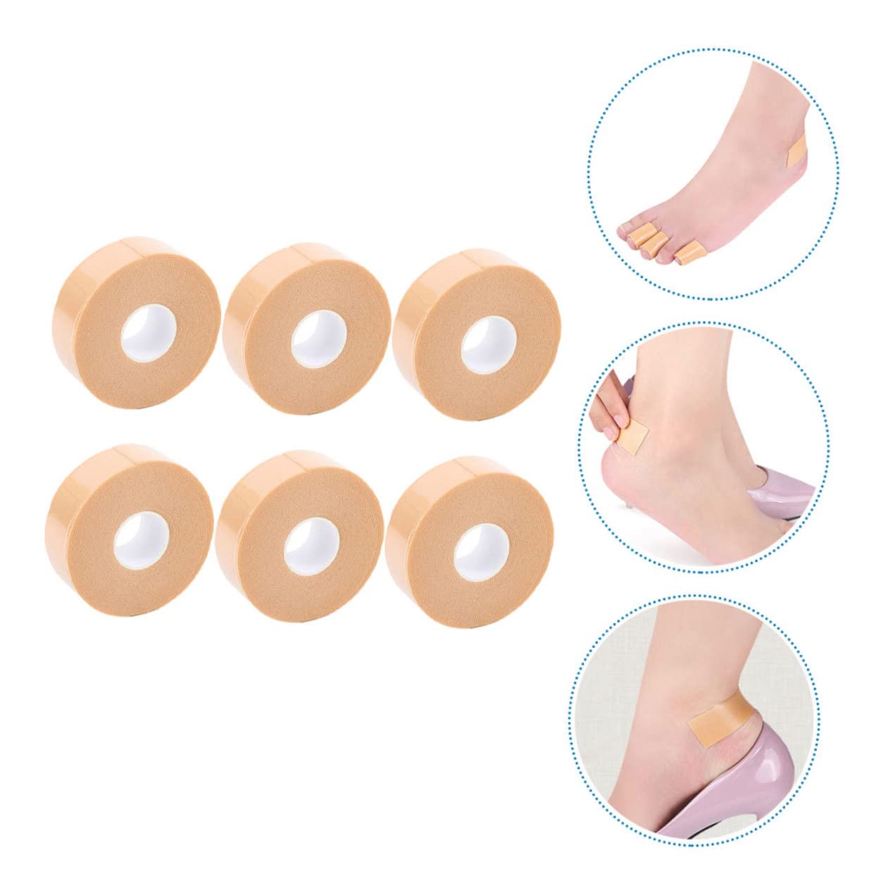 FRCOLOR Rouleaux Autocollants Anti-usure Pour Talons Hauts Pour Ampoules Talons Pieds Stickers Coussin Pour Chaussures à Talons Hauts Non- Fille Tapis Mousse Pe Ne Pas Suivre