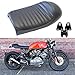 Black Vintage Cafe Racer Hump Seat Retro Saddle For CB 350 CB400 CB500 CB550 CB750
