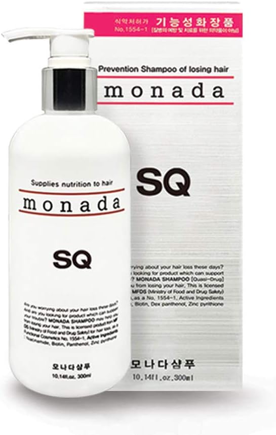 OwlKorea Monada Hair Loss Prevention Shampoo Therapy for Hair Growth, Thinning Hair and Scalp Health (10.14 fl. oz.)