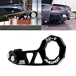 x xotic tech Auto Aluminum JDM Rear Tow Hook Kit Racing Style Trailer Towing Ring Decoration Car Accessories, Universal Fit Car, Truck, SUV, Most Vehicles (Black)