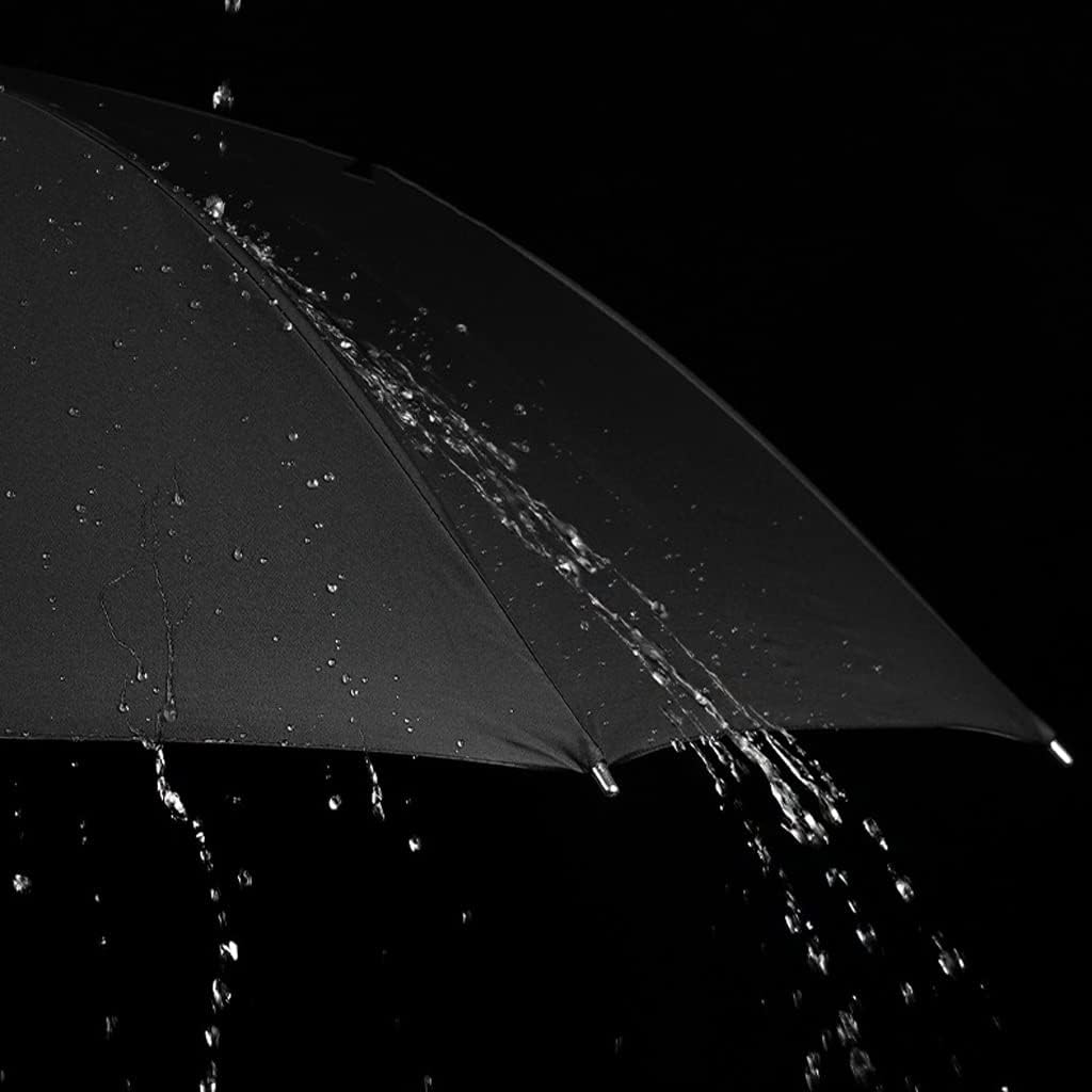CMBSSTFC Paraguas de Viaje Paraguas de Lluvia Paraguas LED Paraguas Recto de Negocios de 8 Huesos Paraguas de Golf con Linterna Paraguas de Mango Largo Paraguas Compacto