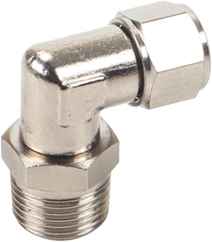Pneumatic Rotary Fitting Air Hose Connector 4mm 6mm 8mm 10mm Quick Twist Coupling Copper Nickel-plated Thread M5 1/81/4 1/2 (Color : 6-02)