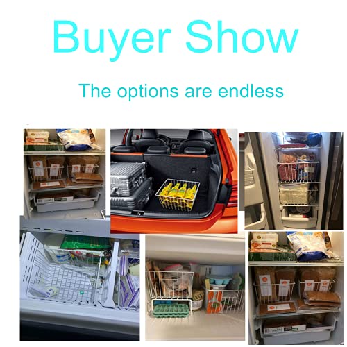 Freezer Storage Organizer Baskets, Household Refrigerator Chest Organization With Built-In Handles For Cabinets, Pantry, Closets, Bedrooms #TOP6