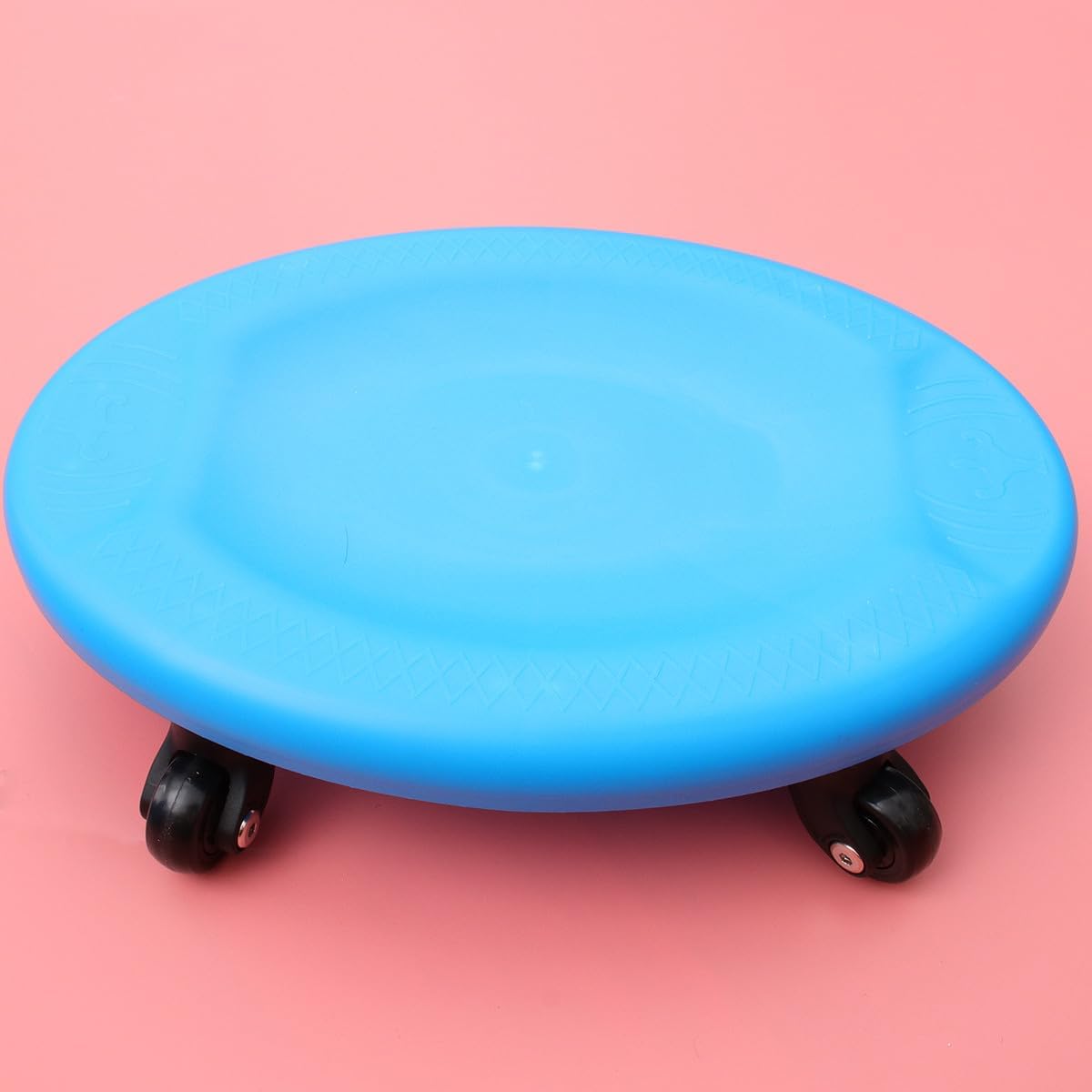 VANZACK 1pc Four-wheel Abdominal Trainer - Texture for Core Workouts Portable Wheel for Men Belly Fitness Equipment for Home and Gym Use