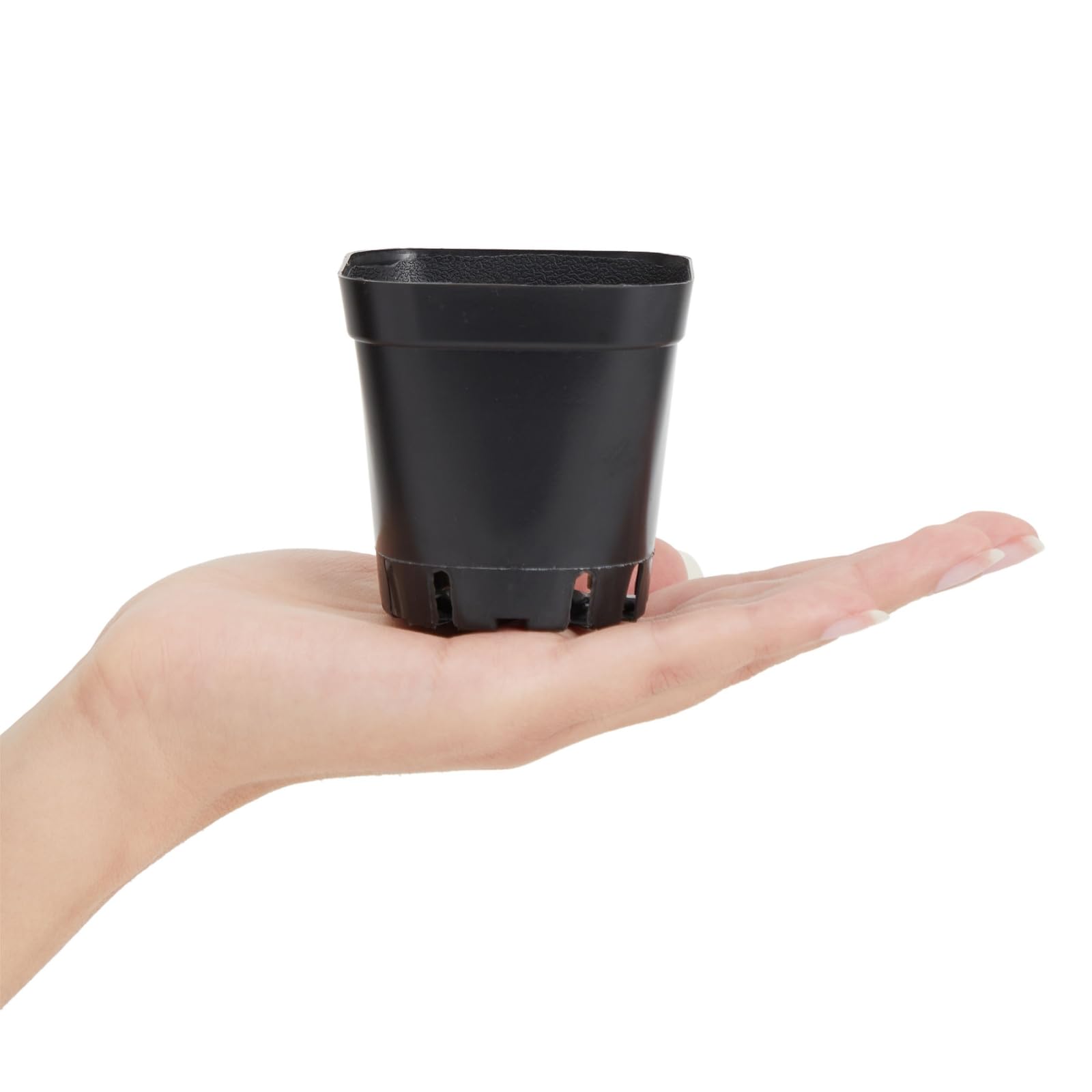 Juvale Lot de 150 Petits Pots de semis carrés en Plastique de 5,1 cm pour Plantes, jardinières de démarrage pour semences, Fleurs, Plantes Grasses, Propagation, Jardin intérieur (Noir)