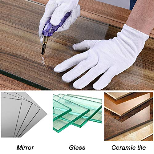 IMT Pistol Grip Oil Feed Glass Cutter Tungsten Carbide, Professional Stained Glass Cutting Tool with 2 Replaceable Head and Oil Reservoir- 2mm-12mm by IMT - Image 4