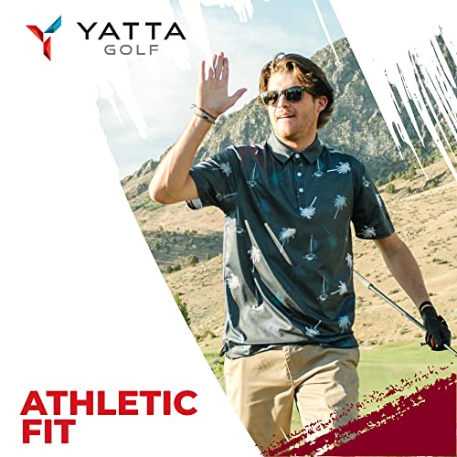 Yatta Golf Standout Performance Golf Polo Shirts – Men’s – Pura Vida – 3Xl #TOP6