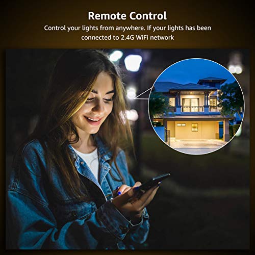 Lighting Ever Led Smart Light Bulbs Works With Alexa And Google Home, 60 Watt Equivalent, Dimmable With App, 4 Count (Pack Of 1), Warm White 2700K, No Hub Required, A19 E26, 2.4Ghz Wifi, Pack Of 4 #TOP6