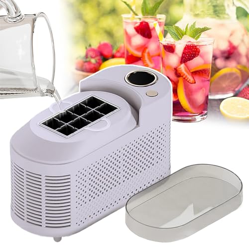 Máquina portátil de hielo mini para hogar y auto miniatura 1