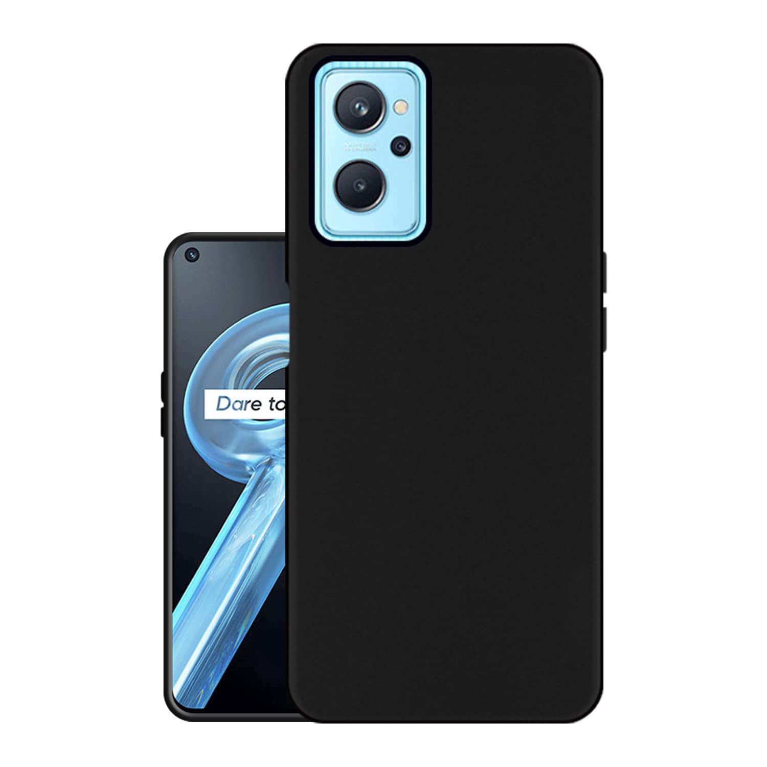 HELLO ZONE Exclusive Matte Finish Soft Back Case Cover for Realme 9i/Oppo A76 /Oppo A36 - Black (B09RWVZCMP) Amazon Price History, Amazon Price Tracker
