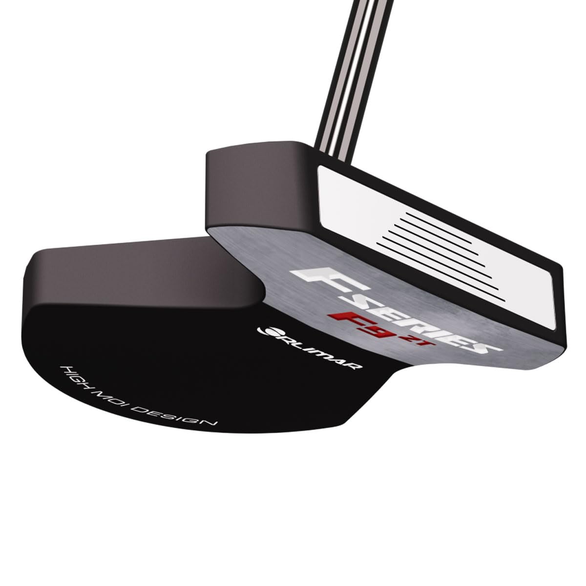 Orlimar F9 ZT Zero Torque Mallet Putter, Linkshänder, Schwarz/Weiß, 88,9 cm | Für Damen und Herren