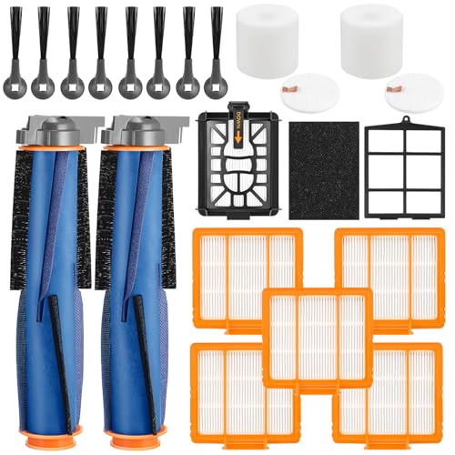 Replacement Parts for Shark AI AV2501S AV2501AE RV2502AE RV2520AOUS AV2510AOUS AV2511AE RV2610WA RV2610WD Accessories Kit with Main Brush, Filters, Foam Filters, Pre-Filter, Side Brushes