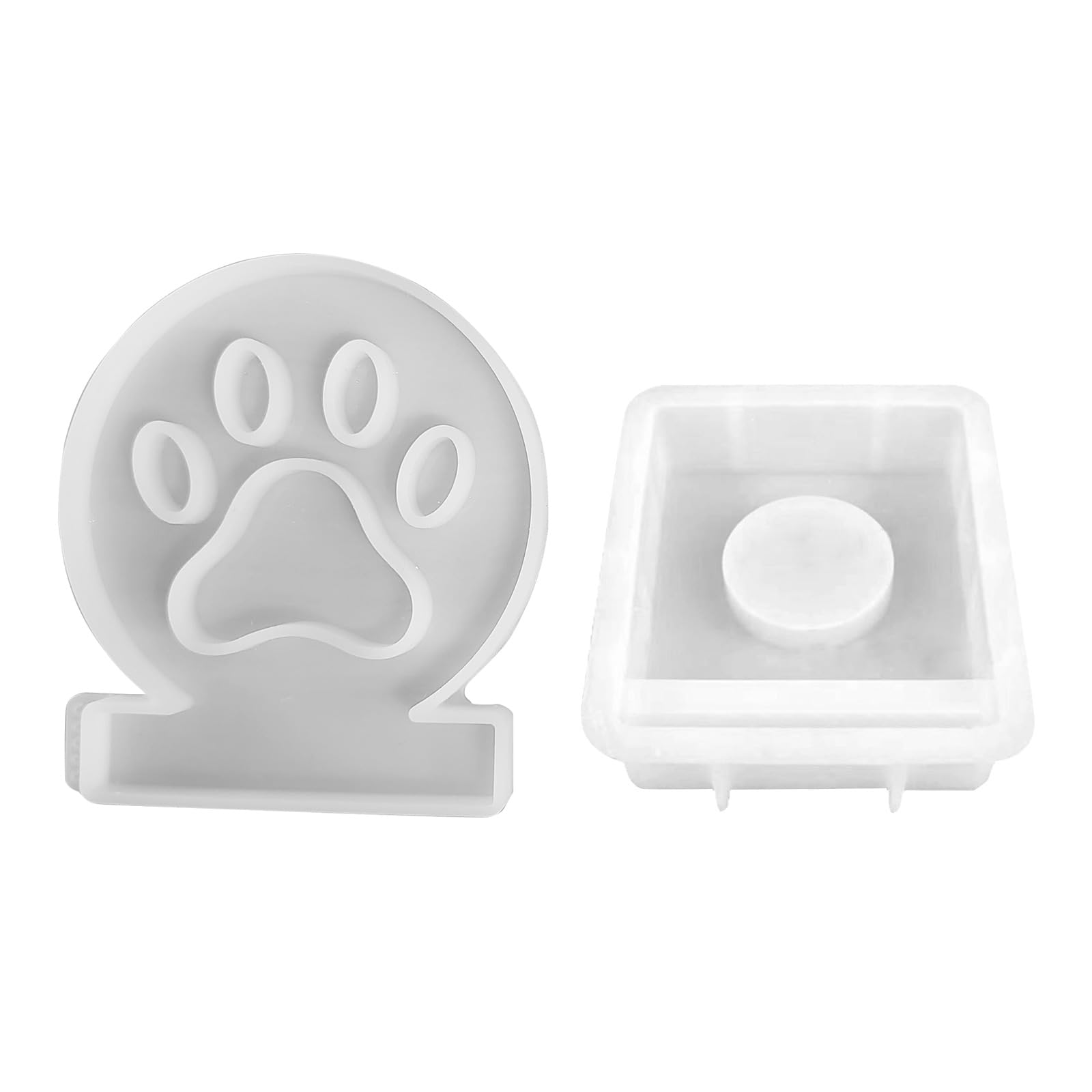 PANGBOER Silicone Dogs Paw Holder Resins Molds Concrete Castings Candlesticks for Dogs Paw Holder Castings Candlesticks Silicone