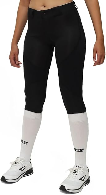 3N2 Girls NuFit Pro 3/4 Softball Knickers | Fastpitch Softball Pants with Reinforced Knees & Slide Zones