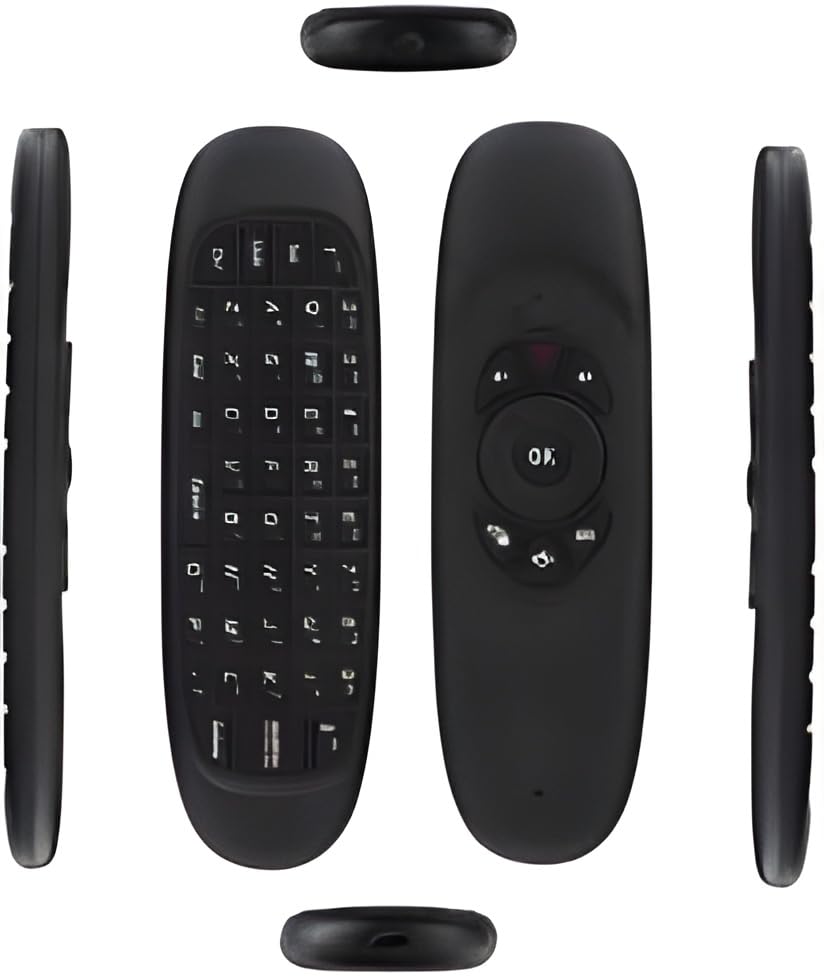 Mini Air Mouse C120 Smart TV Remote Control Computer Wireless Keyboard with Gyroscope Somatosensory Remote Control for TV Box Android Laptop Pc,16.6 x 6.3 x 4.3 cm; 90 Grams
