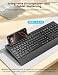 SABLUTE Tastatur Maus Set Kabellos, Handballenauflage und Telefonhalter
