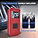 Jump Starter with Air Compressor, Portable Car Battery Jump Starter with 150PSI Digital Tire Inflator, 14.8V Jump Box for Women,Pink Car Battery Jumper with Jump Cables, Lights, LCD Display
