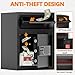 2.0 CUB Depository Drop Safe Fireproof, Front Drop Slot Lock Box with Digital Combination and Anti-Fishing, Silent Deposit Safe Box, Security Money Safe for Cash Slips Expense Business Office Home