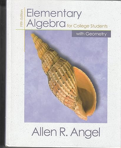 Elementary Algebra for College Students with Ge... 0130324051 Book Cover