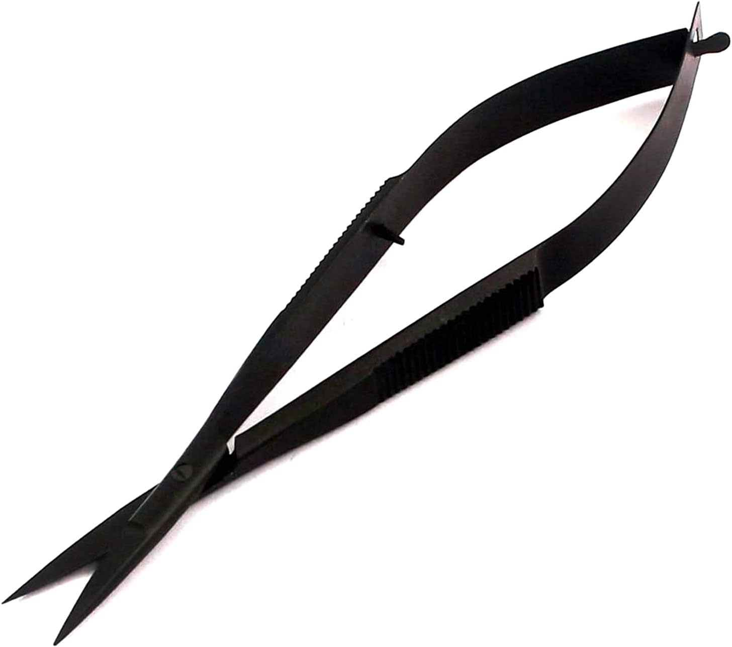 Embroidery Sewing Scissor - Black Spring Action Scissor 4.5 - German Grade Stainless Steel, Straight Tip, Snips, Thread Scissor