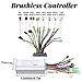 Rosvola Motor Brushless Controller, LCD Display Panel and Scooter Brushless Motor Speed Controller Kit(36V/48V 500W/750W)