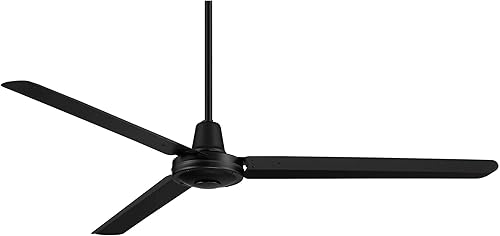 Miniatura 2 de Casa Vieja Turbina DC Industrial Rustic Farmhouse Ventilador de techo de 3 aspas para interiores y exteriores de 60 pulgadas con control remoto,