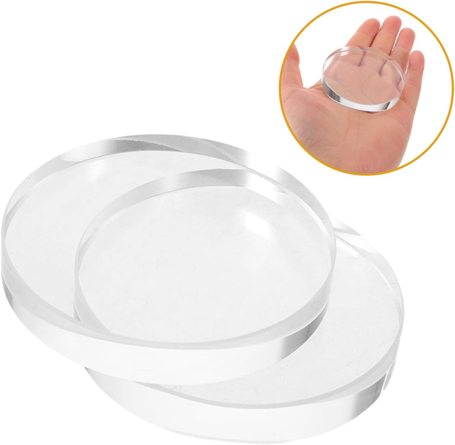 SEWACC 5pcs Glass Fabric Weights for Sewing and Quilting Round Pattern Weights for Protecting Fabric from Holes and Precise Cutting in Craft Projects