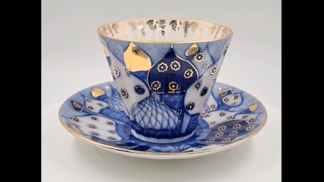 Amazon.com | Lomonosov Porcelain Set Orthodox Church Bells 2pc Cup