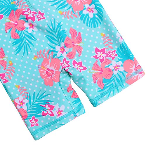 Image of XFGIRLS Baby Girls Swimsuit One Piece Long Sleeve Rash Guard Shirts Quick-Dry Bathing Suit 1M-6M