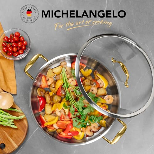 Michelangelo Stainless Steel Pan With Lid thumb #6