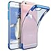 Produktbild Conie ZE1612 Zero Edge Color Kompatibel mit iPhone 6 / 6S, Design Hülle Handycover Rückschale Case Schutzhülle rutschfest Kantenschutz für iPhone 6S iPhone 6 Bumper Chrome Blau