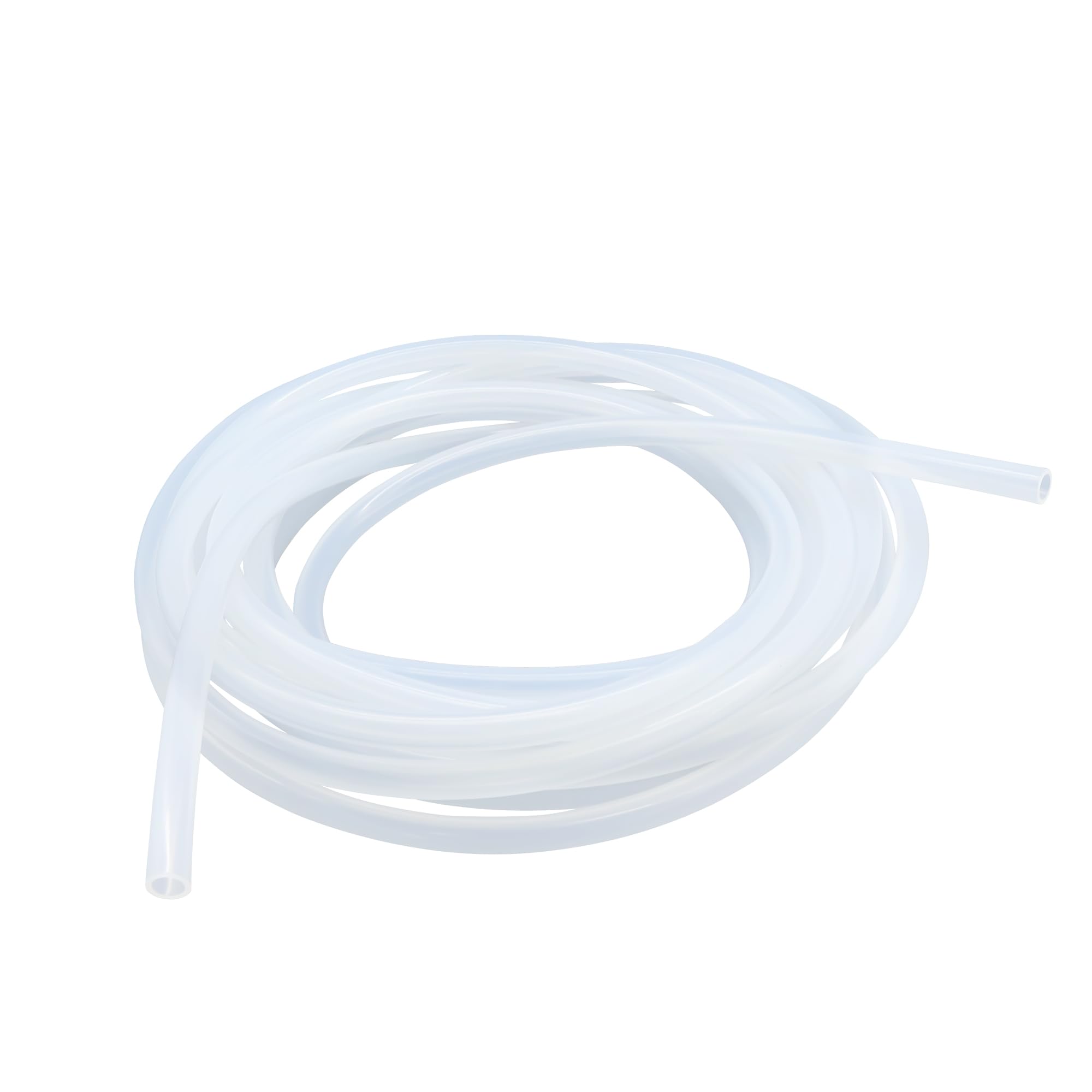 LAVMHAB Silicone Tubing Food Grade Hoses 6mm ID x 8mm OD 5m (16.4ft), Flexible Silicone Rubber Tubes Water Air Pipes