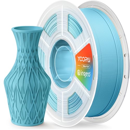 Image of INGEO PLA+ Matte Filament 1.75mm, US-Sourced PLA, Cyan, 1KG (2.2lbs)