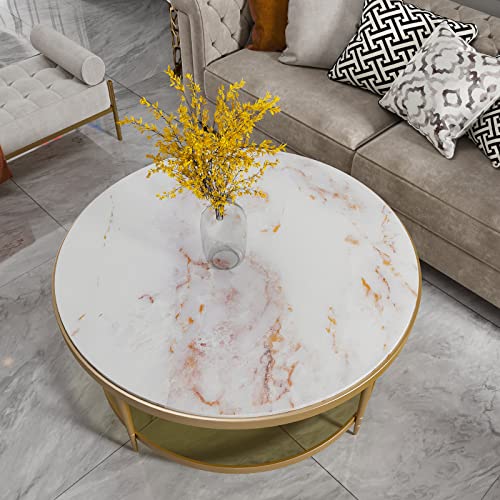 Cre8Tive Matte White Gold Marble Contact Paper Peel And Stick Countertops White Marble Wallpaper Removable Self Adhesive Thick Marble Vinyl Paper Roll For Kitchen Bathroom Cabinets Shelf Liner 12"X80" #TOP1