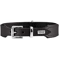 Hunter Collare di cane in pelle, Collo 30-34,5 cm