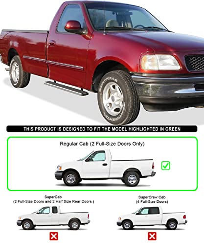 Estribos HD Ridez acero inoxidable 5 pulg para Ford F150 F250 miniatura 6