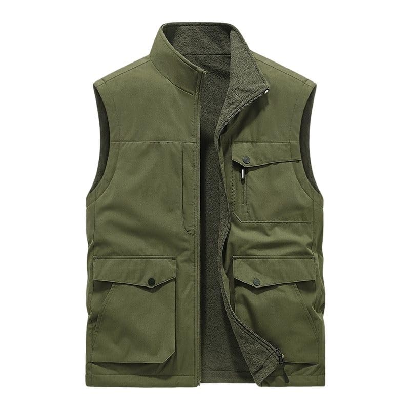 Veste sans manches de pêche et photographie gilet cargo réversible homme