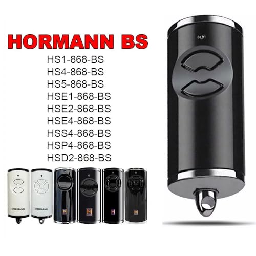 Garagentor Handsender kompatible Fernbedienung 868,3 BS MHz Garagentoröffner, Garagentor-Fernbedienung kompatibel mit Hörmann HSM2 HSE2 HS1 HS4 HSZ1 HSZ4 1 Stuck,