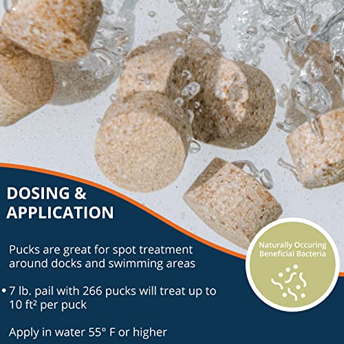 Kasco Macro Zyme Muck Pucks Pond Muck Tablets | Muck Remover For Ponds, Lakes & Tanks | Non-Chemical Pond Treatment For Eliminating Sludge & Odors | Pond Cleaner Treats 10 Sq. Ft. Per Puck (7 Lbs) #TOP5