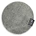 Produktbild Sentidos Badematte Runde Grau Kuscheliger Hochflor Öko-Tex Badgarnitur Duschvorleger WC VORLEGER (Ø 67 cm Rund, Grau)