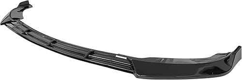 Miniatura 1 de IKON MOTORSPORTS Borde de parachoques delantero compatible con Infiniti Sedan G37 2010-2013 estilo IKON negro brillante inyección PP Spoiler